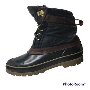 Vintage Sporto 8 Duck Boots Ankle Outdoor Shoe Winter Snow Womans Blue Thermo